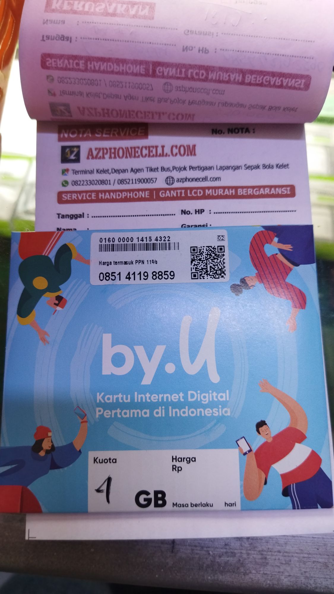 Kartu by.U Kartu Internet Digital Pertama di Indonesia[Sinyal No.1 Telkomsel]